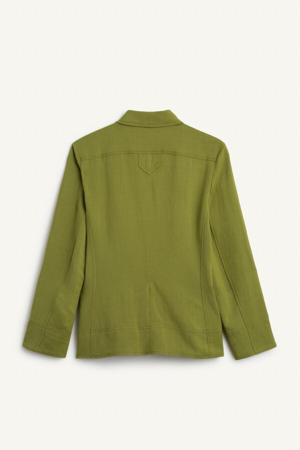 BLZR LNN (2) Olive Green Tailored Blazer