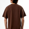 Men’s Oversized Brown T-Shirt & Relaxed Fit Blue Jeans Set