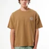 Embroidered T-Shirt (1) Men’s Oversized Brown “Bonjour” Printed T-Shirt