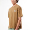 Embroidered T-Shirt (3) Men’s Oversized Brown “Bonjour” Printed T-Shirt